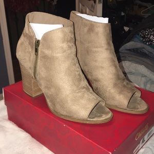 Carlos open toe bootie